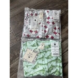 Lot Baby Boy Size Nb Newborn Kate Quinn Bamboo Footie Pajamas Sleepers Zipper